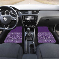 Hawaiian Tribal Elements Hibiscus Car Mats Purple Pattern - Polynesian Pride