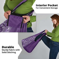 Hawaiian Tribal Elements Hibiscus Grocery Bag Purple Pattern - Polynesian Pride