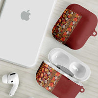 Hawaiian Tribal Elements Hibiscus AirPods Case Red Pattern LT9 - Polynesian Pride