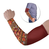 Hawaiian Tribal Elements Hibiscus Arm Sleeves Red Pattern - Polynesian Pride