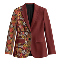 Hawaiian Tribal Elements Hibiscus Blazer Red Pattern - Polynesian Pride