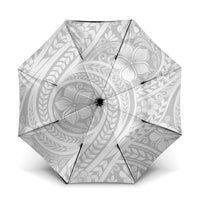 Lotu Tamaiti Samoan Polynesian Tribal Umbrella LT9 One Size Folded 11.42 inch Opened Diameter 37.4 inch White - Polynesian Pride