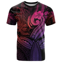 Polynesia T Shirt Whale Tale and Polynesian Sunset Plumeria Pink LT9 Pink - Polynesian Pride