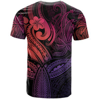 Polynesia T Shirt Whale Tale and Polynesian Sunset Plumeria Pink LT9 - Polynesian Pride