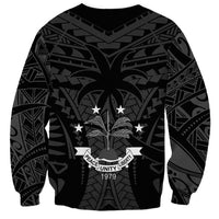 FSM Chuuk States Sweatshirt Micronesia Vintage Polynesian Tribal Black Version LT9 - Polynesian Pride
