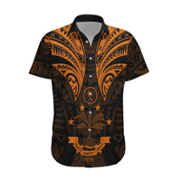 FSM Chuuk States Hawaiian Shirt Micronesia Vintage Polynesian Tribal Gold Version LT9 Gold - Polynesian Pride