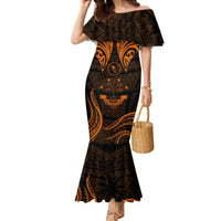 FSM Chuuk States Mermaid Dress Micronesia Vintage Polynesian Tribal Gold Version LT9 Women Gold - Polynesian Pride