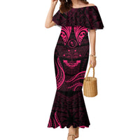 FSM Chuuk States Mermaid Dress Micronesia Vintage Polynesian Tribal Pink Version LT9 Women Pink - Polynesian Pride