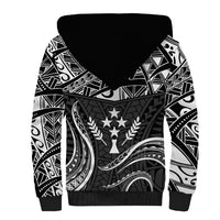 FSM Kosrae States Sherpa Hoodie Micronesia Vintage Polynesian Tribal Black Version LT9 - Polynesian Pride