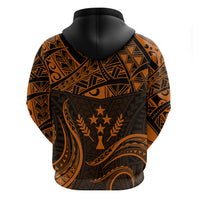FSM Kosrae States Hoodie Micronesia Vintage Polynesian Tribal Gold Version LT9 - Polynesian Pride