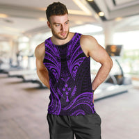 FSM Kosrae States Men Tank Top Micronesia Vintage Polynesian Tribal Purple Version LT9 - Polynesian Pride
