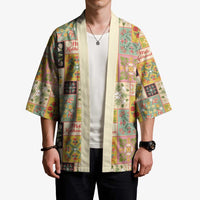 Mele Kalikimaka Hawaii Christmas Kimono Melemele Mama Seamless Floral Motif - Polynesian Pride