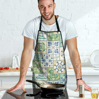 Mele Kalikimaka Hawaii Christmas Apron Omaomao Seamless Floral Motif - Polynesian Pride