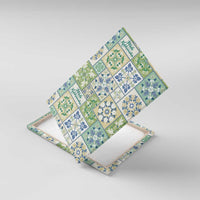 Mele Kalikimaka Hawaii Christmas Canvas Wall Art Omaomao Seamless Floral Motif - Polynesian Pride