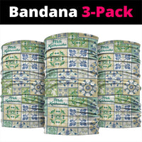 Mele Kalikimaka Hawaii Christmas Neck Gaiter Omaomao Seamless Floral Motif - Polynesian Pride