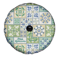 Mele Kalikimaka Hawaii Christmas Spare Tire Cover Omaomao Seamless Floral Motif - Polynesian Pride