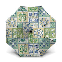 Mele Kalikimaka Hawaii Christmas Umbrella Omaomao Seamless Floral Motif - Polynesian Pride