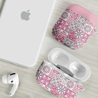 Mele Kalikimaka Hawaii Christmas AirPods Case Akala Seamless Floral Motif - Polynesian Pride