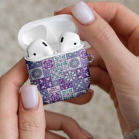 Mele Kalikimaka Hawaii Christmas AirPods Case Poni Seamless Floral Motif LT9 - Polynesian Pride