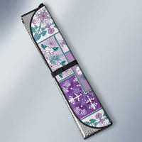 Mele Kalikimaka Hawaii Christmas Auto Sun Shade Poni Seamless Floral Motif - Polynesian Pride