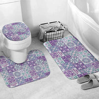Mele Kalikimaka Hawaii Christmas Bathroom Set Poni Seamless Floral Motif - Polynesian Pride