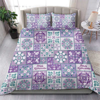 Mele Kalikimaka Hawaii Christmas Bedding Set Poni Seamless Floral Motif - Polynesian Pride