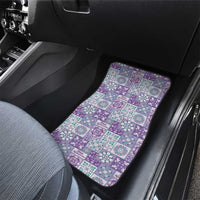 Mele Kalikimaka Hawaii Christmas Car Mats Poni Seamless Floral Motif - Polynesian Pride