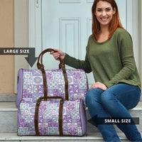 Mele Kalikimaka Hawaii Christmas Travel Bag Poni Seamless Floral Motif - Polynesian Pride