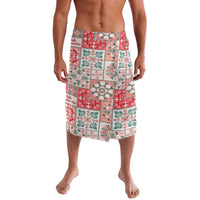Mele Kalikimaka Hawaii Christmas Lavalava Ulaula Seamless Floral Motif - Polynesian Pride