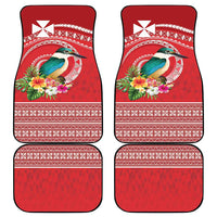 Wallis et Futuna Kingfisher Car Mats Polynesian Tropical Flowers LT9 - Polynesian Pride