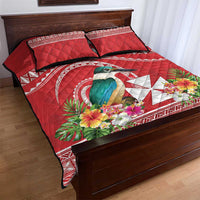 Wallis et Futuna Kingfisher Quilt Bed Set Polynesian Tropical Flowers LT9 - Polynesian Pride