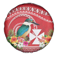 Wallis et Futuna Kingfisher Spare Tire Cover Polynesian Tropical Flowers LT9 - Polynesian Pride