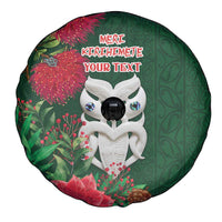 Maori Wheku Meri Kirihimete Personalised Spare Tire Cover All Green Indigenous Maori Motif - Polynesian Pride
