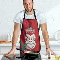 Maori Wheku Meri Kirihimete Personalised Apron All Red Indigenous Maori Motif LT9 - Polynesian Pride