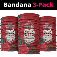 Maori Wheku Meri Kirihimete Personalised Neck Gaiter All Red Indigenous Maori Motif LT9 package One Size: 25*50cm Red - Polynesian Pride