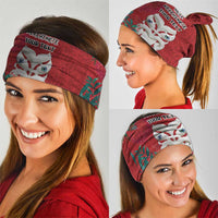 Maori Wheku Meri Kirihimete Personalised Neck Gaiter All Red Indigenous Maori Motif LT9 - Polynesian Pride