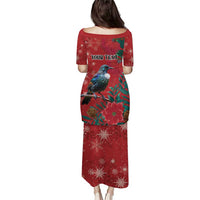 Tui Meri Kirihimete Personalised Puletasi Pohutukawa Flowers Red Motif LT9 - Polynesian Pride