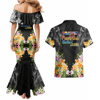 Pasifika Vibes Festival 2024 Auckland Couples Matching Mermaid Dress and Hawaiian Shirt LT9 - Polynesian Pride