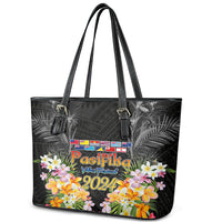 Pasifika Vibes Festival 2024 Auckland Leather Tote Bag LT9 - Polynesian Pride