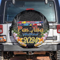 Pasifika Vibes Festival 2024 Auckland Spare Tire Cover LT9 Black - Polynesian Pride