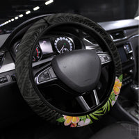 Pasifika Vibes Festival 2024 Auckland Steering Wheel Cover LT9 Universal Fit Black - Polynesian Pride