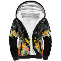 Pasifika Vibes Festival 2024 Sherpa Hoodie Kanaka Maoli With Hawaiian Islands LT9 Unisex Black - Polynesian Pride