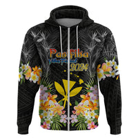 Pasifika Vibes Festival 2024 Zip Hoodie Kanaka Maoli With Hawaiian Islands LT9 Zip Hoodie Black - Polynesian Pride
