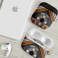 Personalised Aotearoa Niho Taniwha Motif AirPods Case Gold Style LT9 - Polynesian Pride
