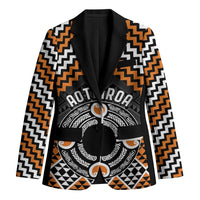 Personalised Aotearoa Niho Taniwha Motif Blazer Gold Style - Polynesian Pride