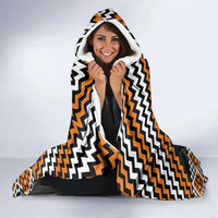 Personalised Aotearoa Niho Taniwha Motif Hooded Blanket Gold Style LT9 - Polynesian Pride
