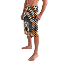 Personalised Aotearoa Niho Taniwha Motif Lavalava Gold Style LT9 - Polynesian Pride