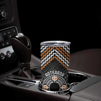 Personalised Aotearoa Niho Taniwha Motif Tumbler Cup Gold Style LT9 - Polynesian Pride