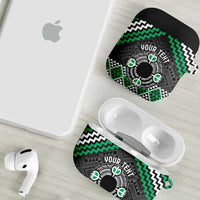 Personalised Aotearoa Niho Taniwha Motif AirPods Case Green Style LT9 - Polynesian Pride