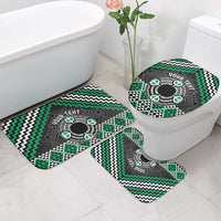 Personalised Aotearoa Niho Taniwha Motif Bathroom Set Green Style - Polynesian Pride